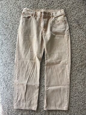 Levi's Beige Straight-Leg Jeans